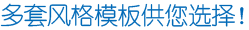 多套风格模板供您选择！